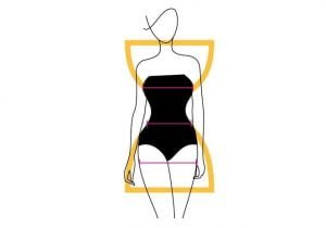 شكل جسم الساعة الرملية شكل جسم الساعة الرملية