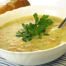 كبسة الدجاج و شوربة الشوفان و حلى بارد