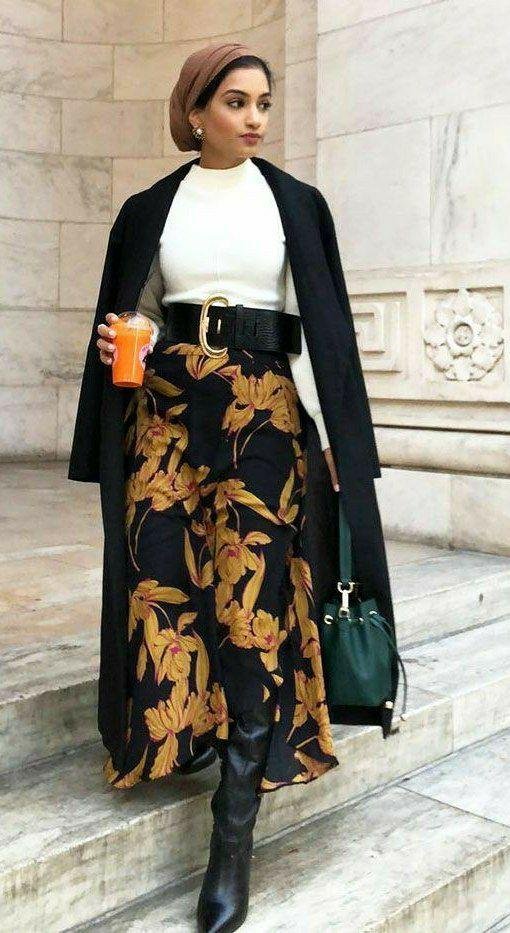 موضة لبس محجبات خريف - شتاء 2020/2021