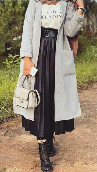 موضة لبس محجبات خريف - شتاء 2020/2021