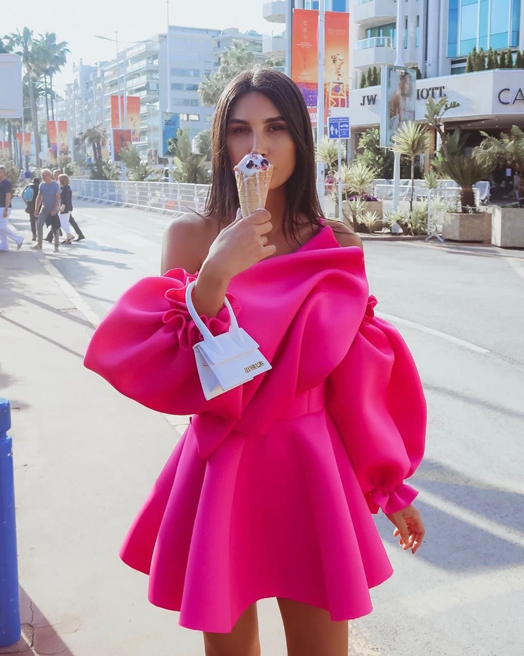 اخر صيحات الوان الفساتين - ارجواني