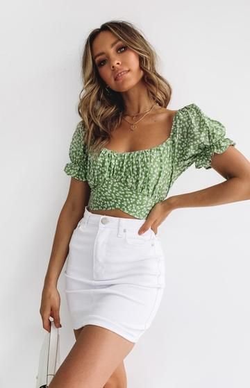 تنورة ميني سكيرت جينز ابيض