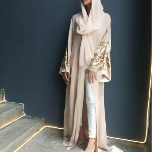 أجمل عبايات ملونة 2021- أبيض - سكري - أوفوايت