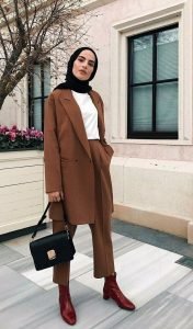 كاجوال بني - لبس محجبات كاجوال بني - لبس محجبات