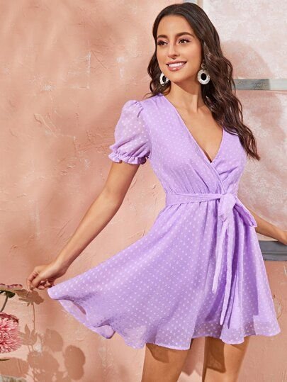 آخر صيحات ألوان الفساتين - ليلاك - بسيط