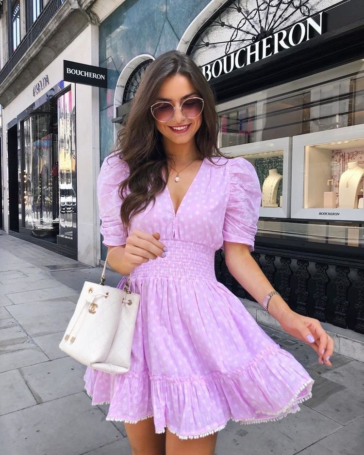 فستان ارجواني - صيف 2021