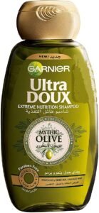 1. شامبو الترا دو بروفينس من غارنييه بالزيتون واكليل الجبل Garnier Ultra Blends Mythic Olive Shampoo 